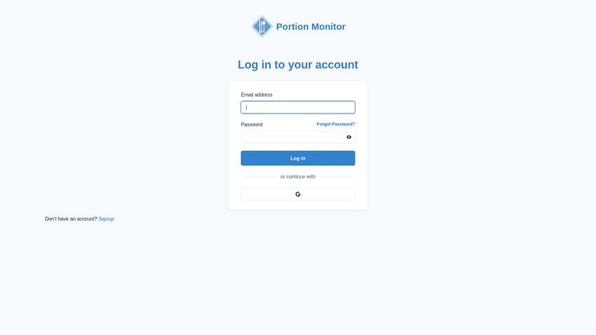 Portion Monitor